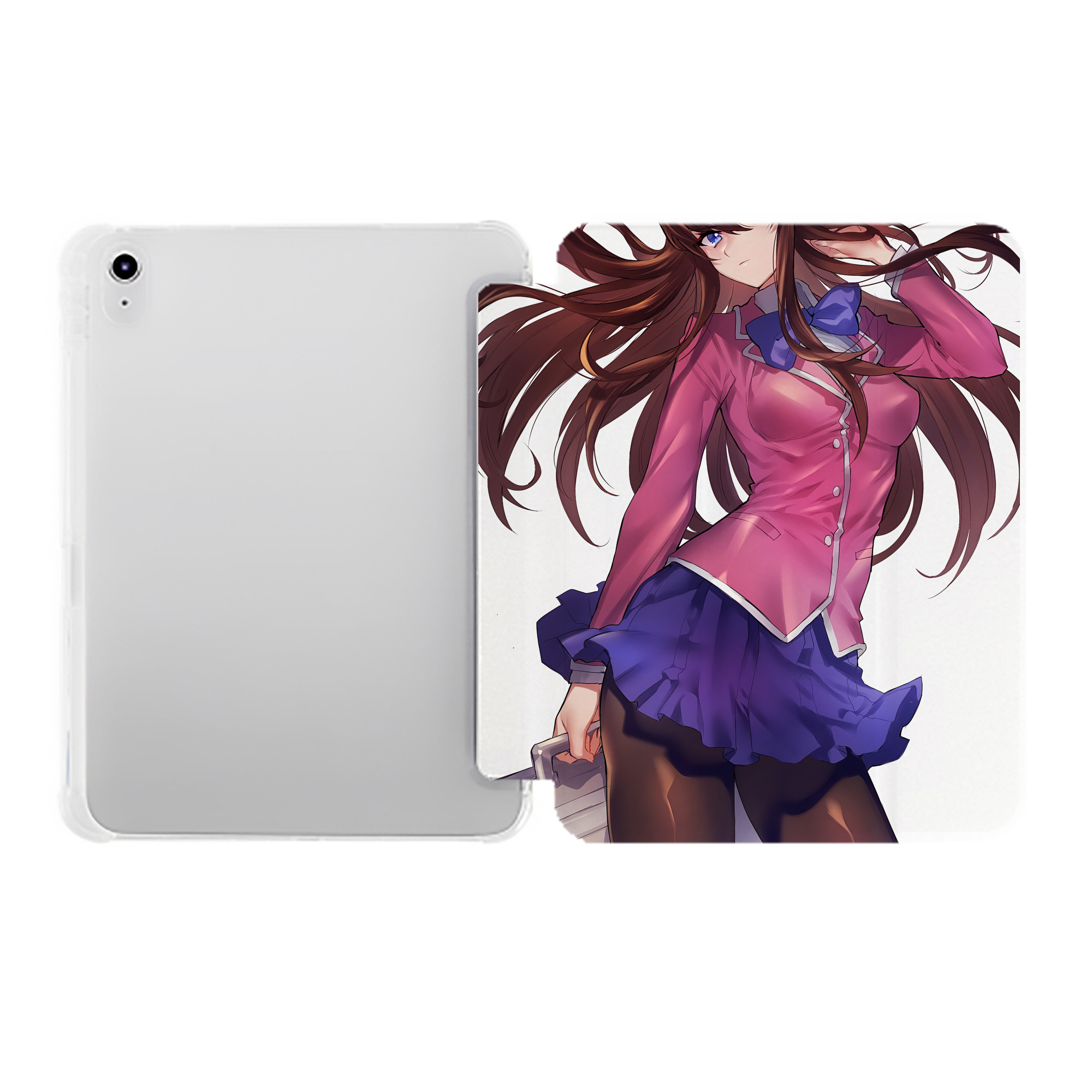 （画像用） 遊☆戯☆王 Yu-Gi-Oh! IPad ケース ペン収納付き 三つ折りスタンド PUレザー×シリコン 対応機種9.5/10.5/10.9インチ